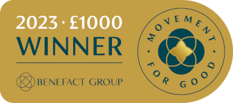 Movement For Good 2023 £1000 Winners Badge