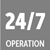 24-7 operation