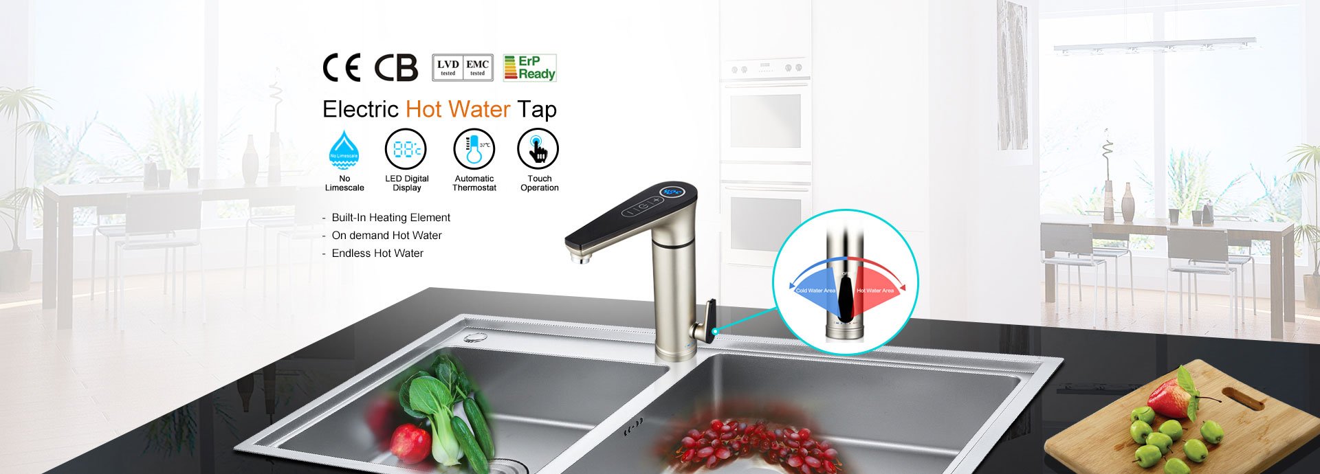 Kitchen Electric Tap/Faucet