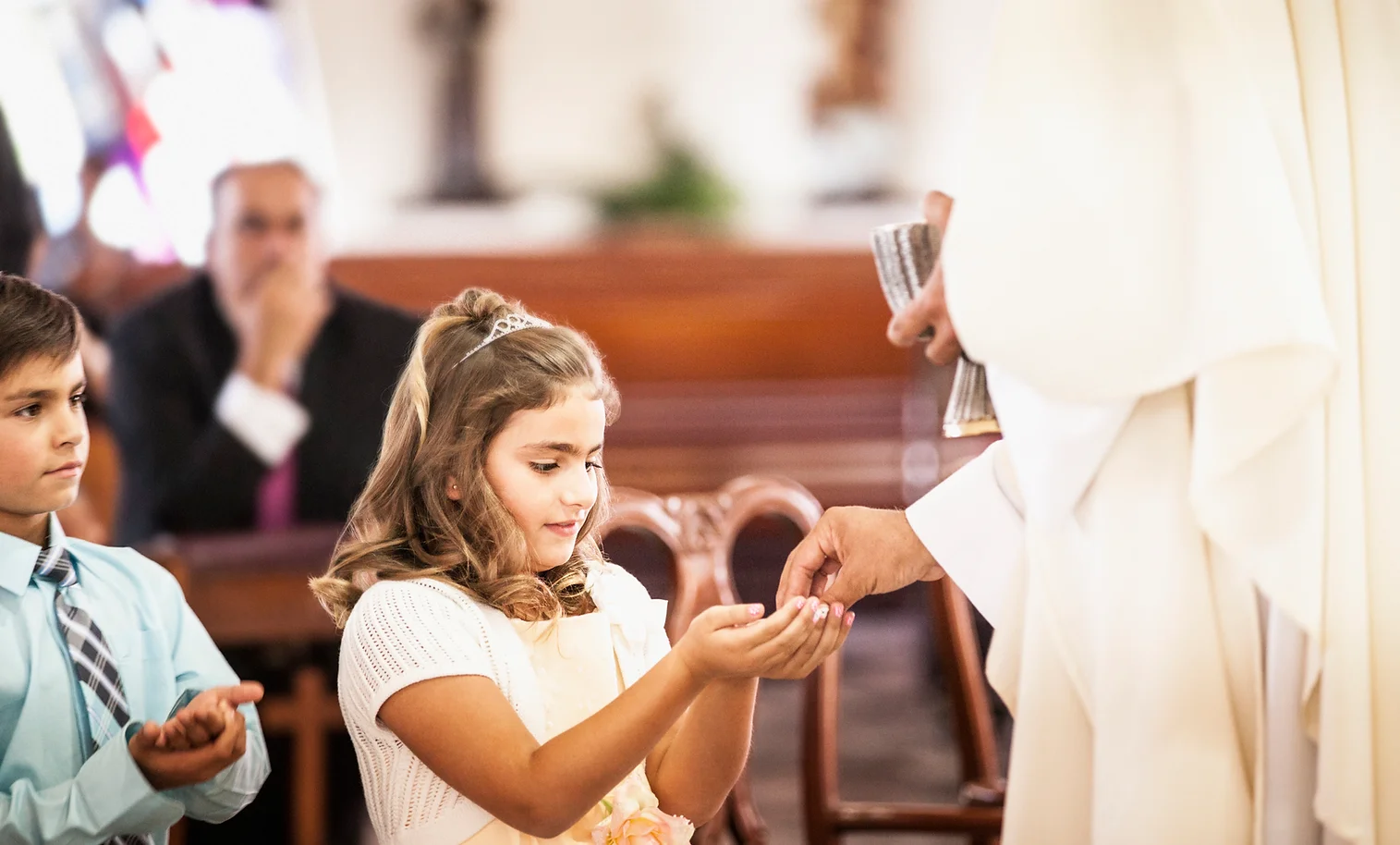 Girl at First Communion