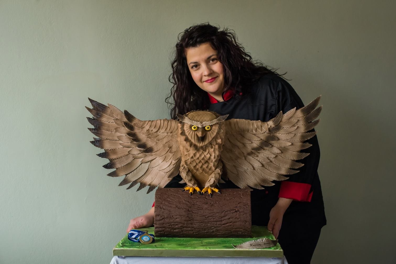 Χρυσό Πανελλαδικό Βραβείο στο Πανελλήνιο Διαγωνισμό Expotrof 2017 (the Owl) από ζαχαρόπαστα