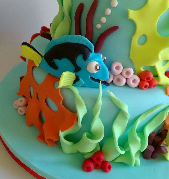 τούρτα γενεθλίων από ζαχαρόπαστα nemo & dory Ζαχαροπλαστειο καλαματα madame charlotte, birthday cakes kalamata