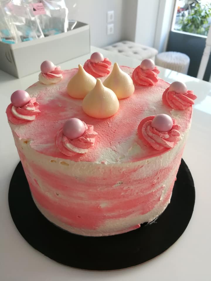 τούρτα χωρίς ζαχαρόπαστα pink, ζαχαροπλαστείο καλαμάτα madame charlotte, birthday wedding party cakes 2d 3d kalamata