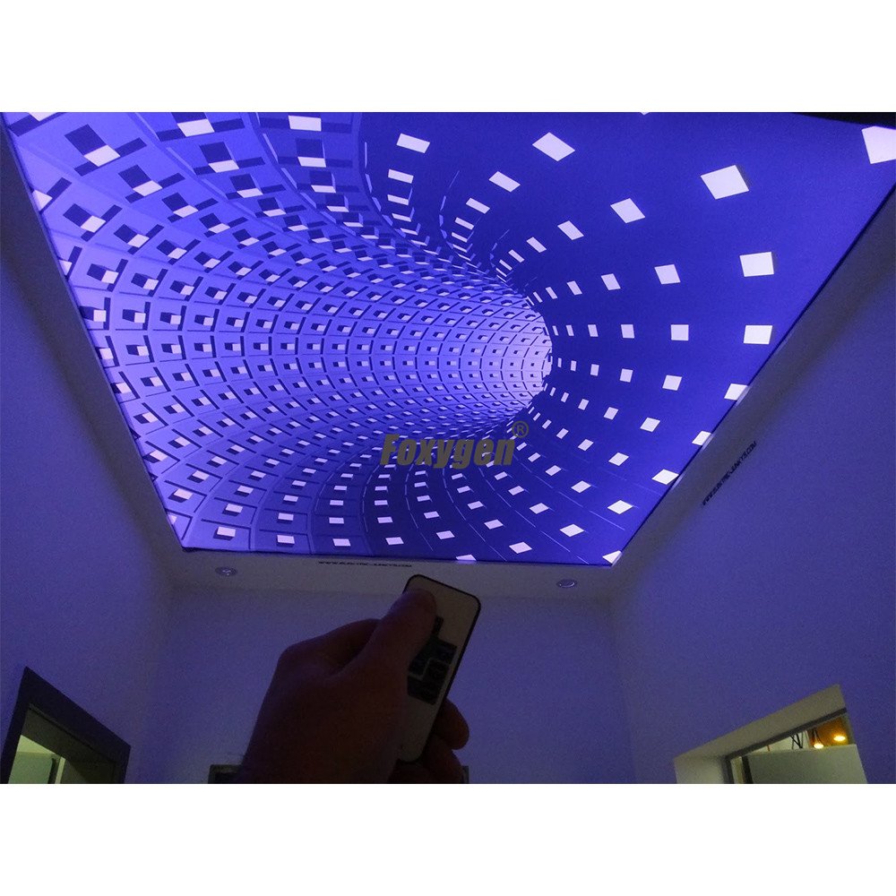 2.35-5.0M width exhibit ceiling coverings 3d pvc stretch ceiling film