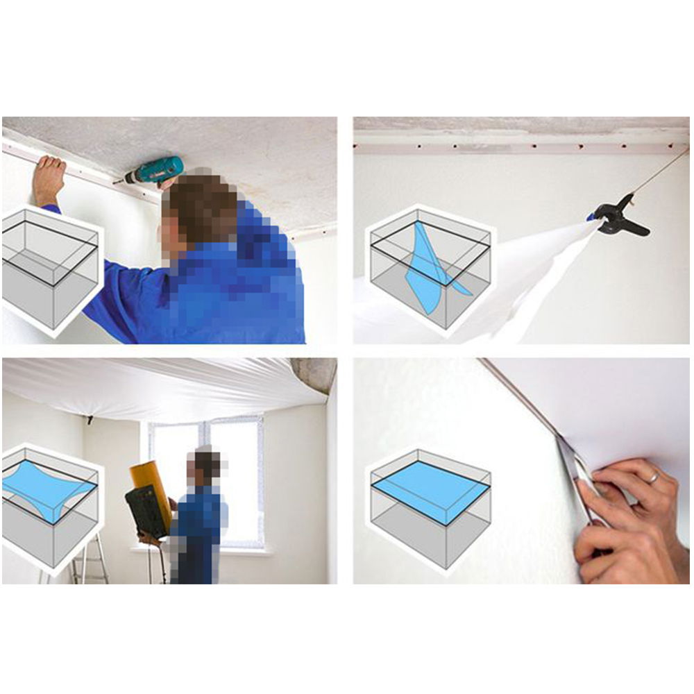 How to repair the soft membrane stretch ceiling film