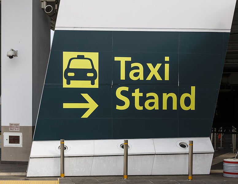 airport taxi stand