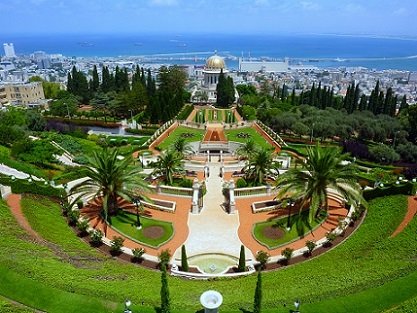 Bahai gardens Haifa Israel