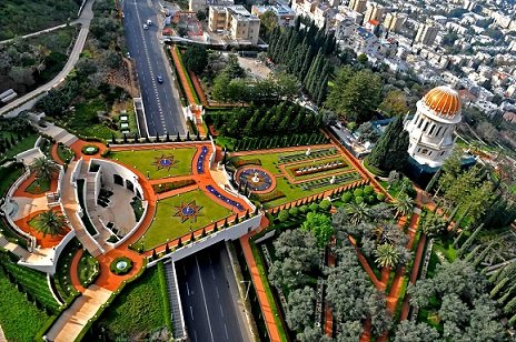 Bahai gardens Haifa Israel