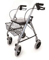 Image of a four-wheeled rollator