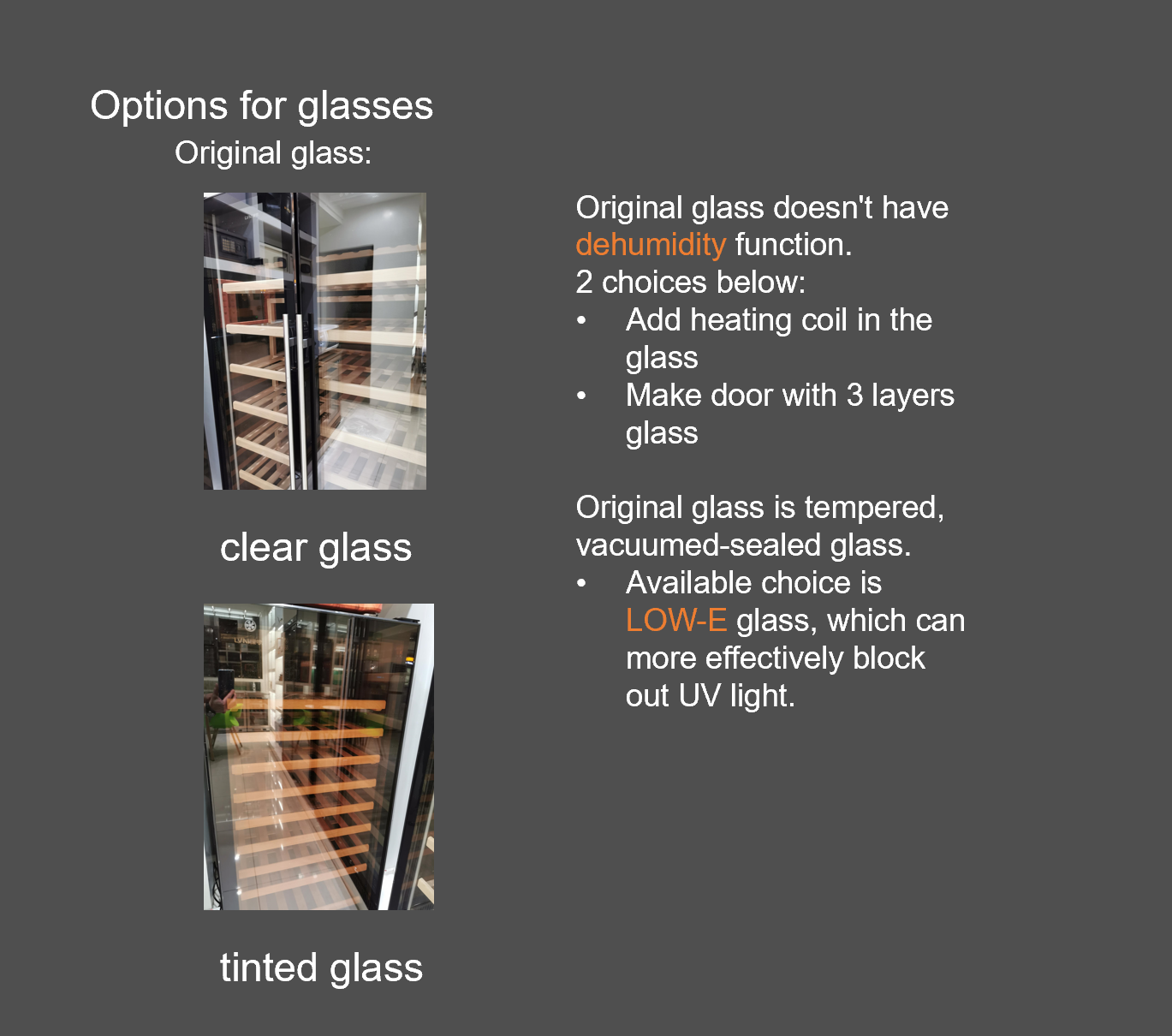 wine cooler fridge with glass door