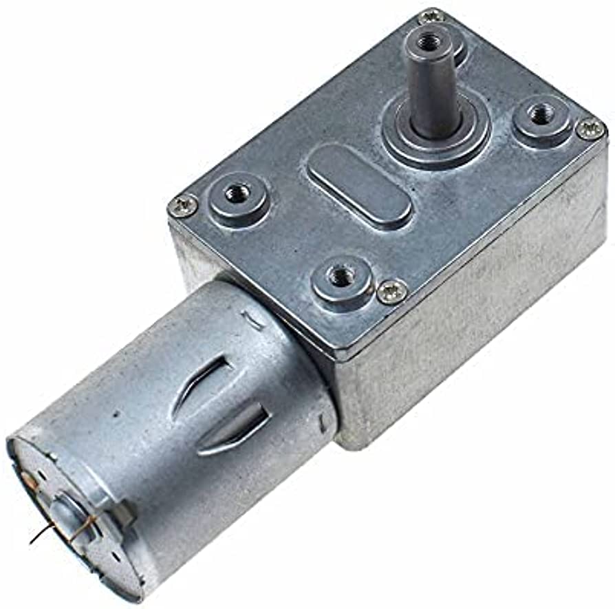 DC 12vGEAR REDUCTION MOTOR WORM REVERSIBLE HIGH TORQUE 2-90RPM JGY-370