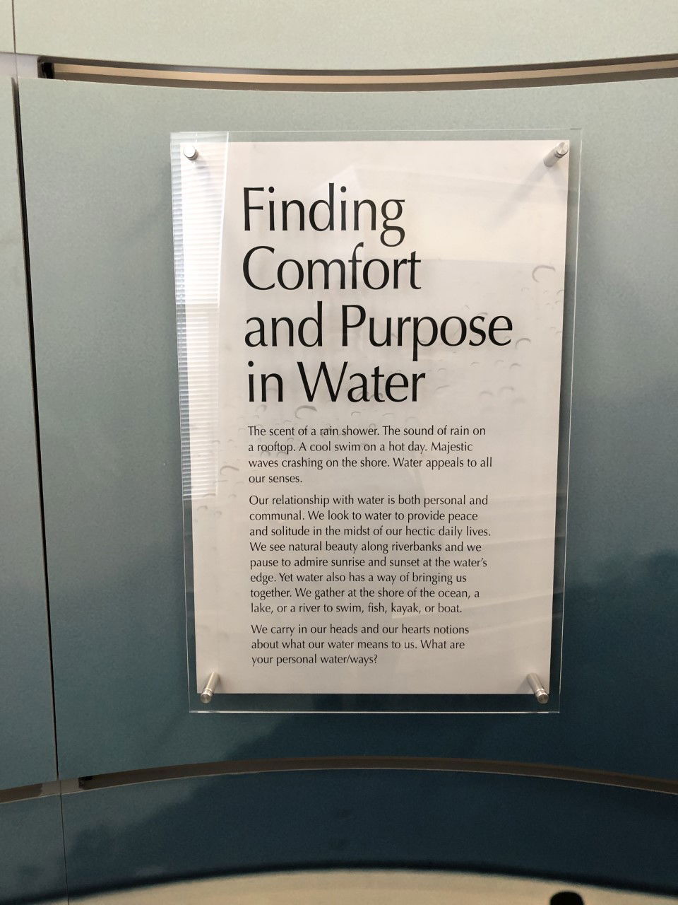 Smithsonian Travelling Waterways Exhibit (March 2, 2019) Local