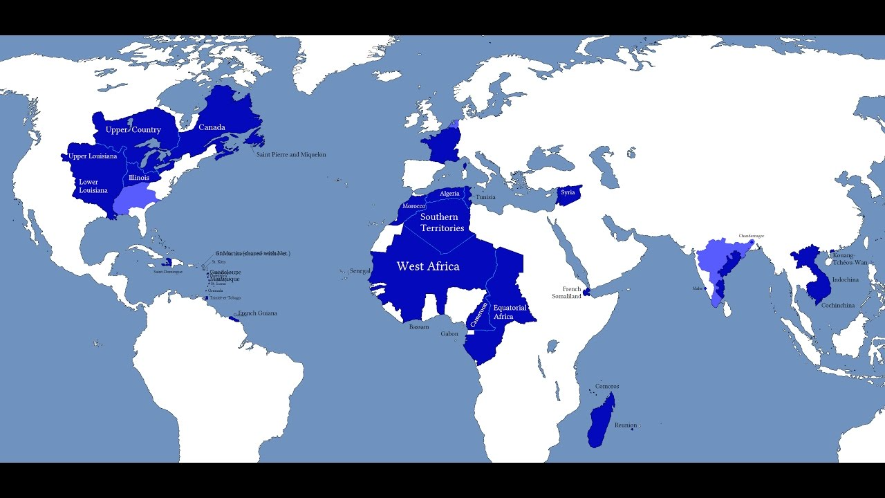 Владения обширны. Колонии Франции империи. Колонии Франции в 19. Колонии Франции 18 век карта. Колониальная Империя Франции.
