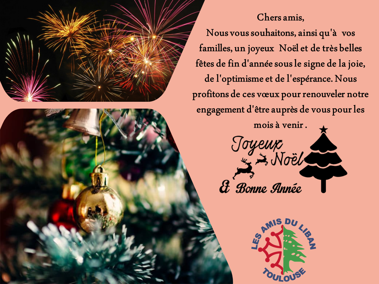 Joyeux Noel Et Bonne Annee 22 Association Les Amis Du Liban Toulouse