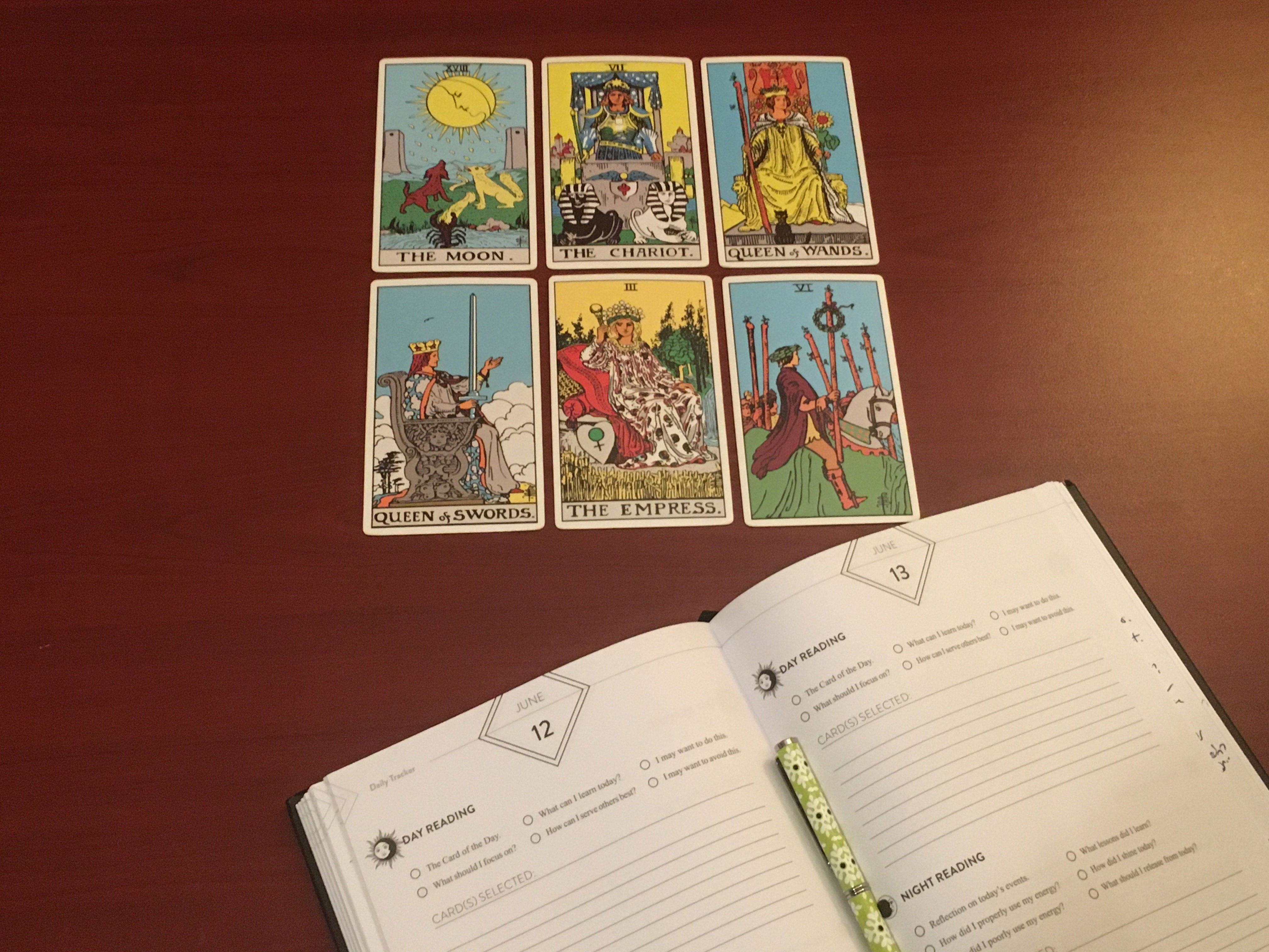 Tarot Journaling and Daily Card Pulls + Writual Planner Review