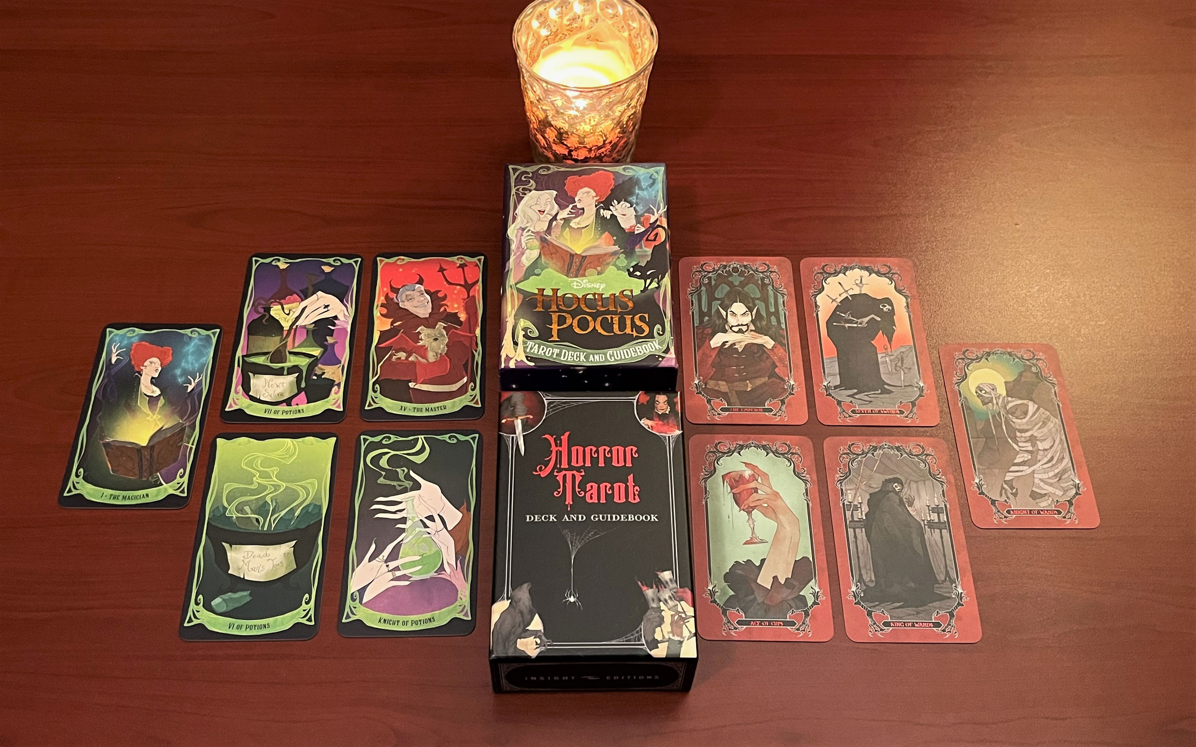 Deck Reviews for The Hocus Pocus Tarot and The Horror Tarot - Healing Thru  Tarot