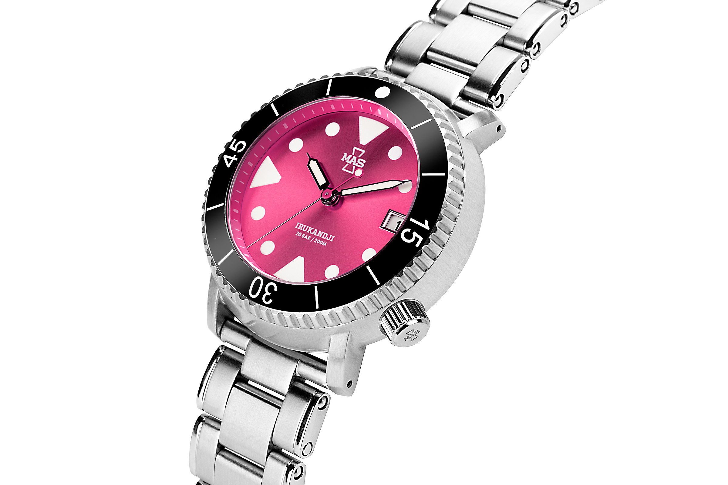 Stinger Pink' Irukandji with SS Bracelet - MATTHEW AND SO