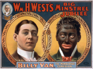 Original poster of Billy Van in Blackface