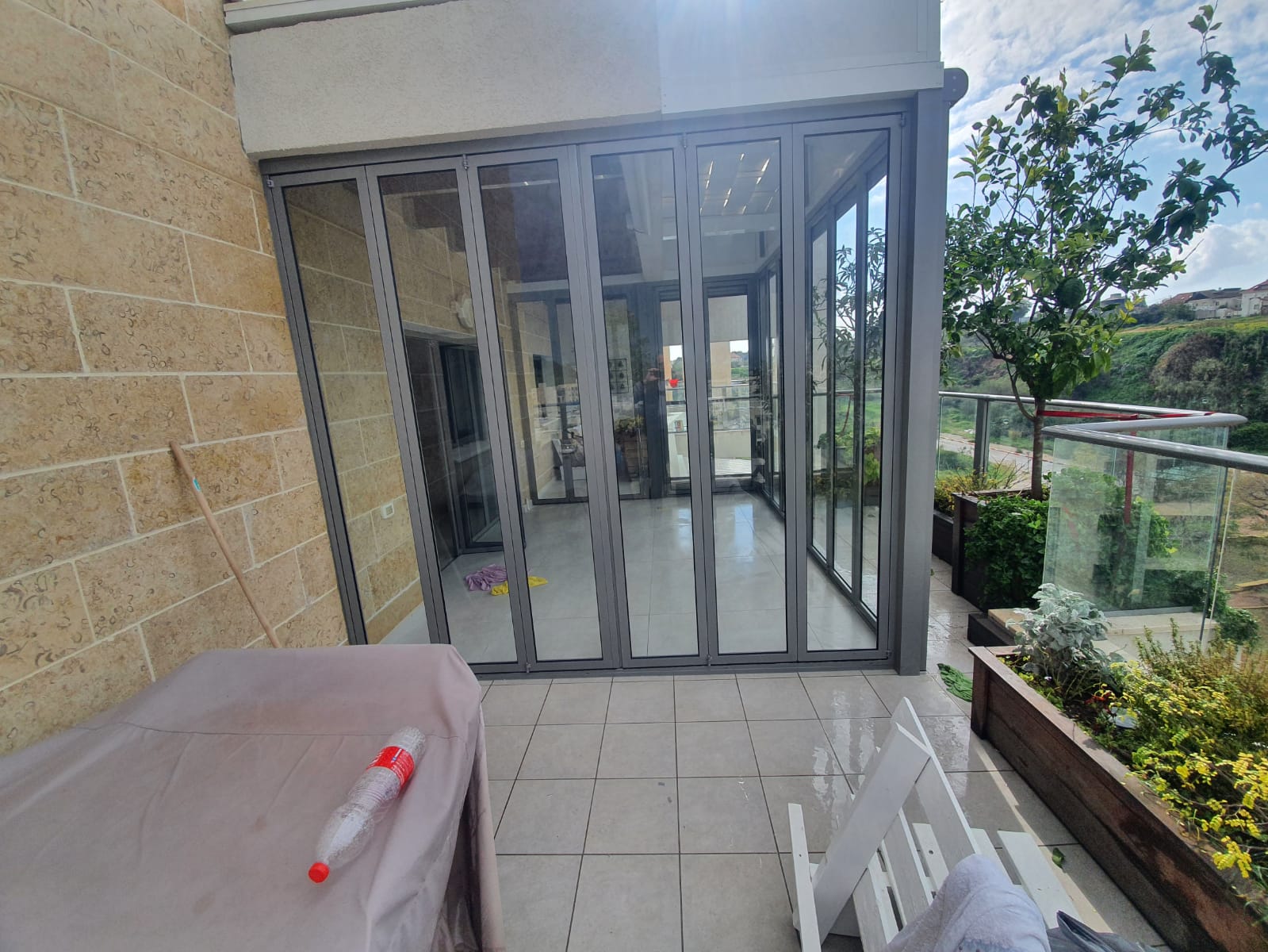 Двери складные складные гармошка модель СЛ-35