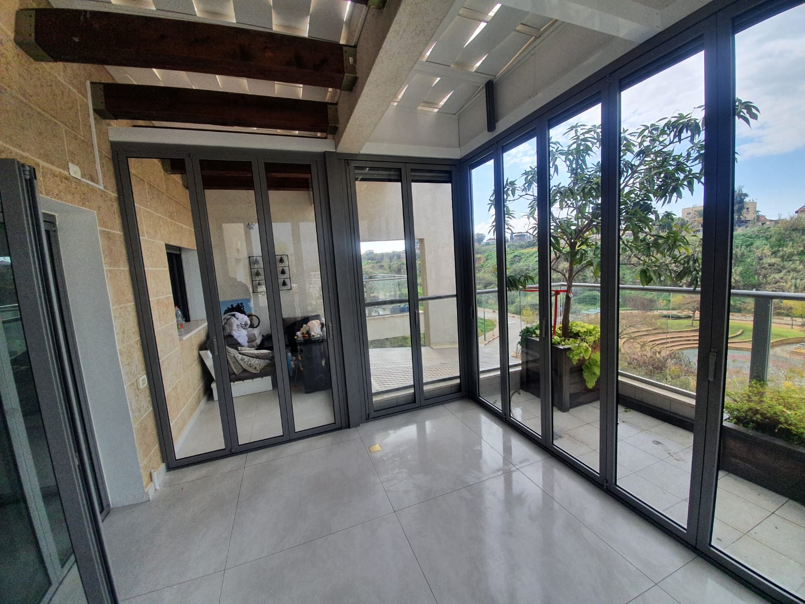 Двери складные складные гармошка модель СЛ-35