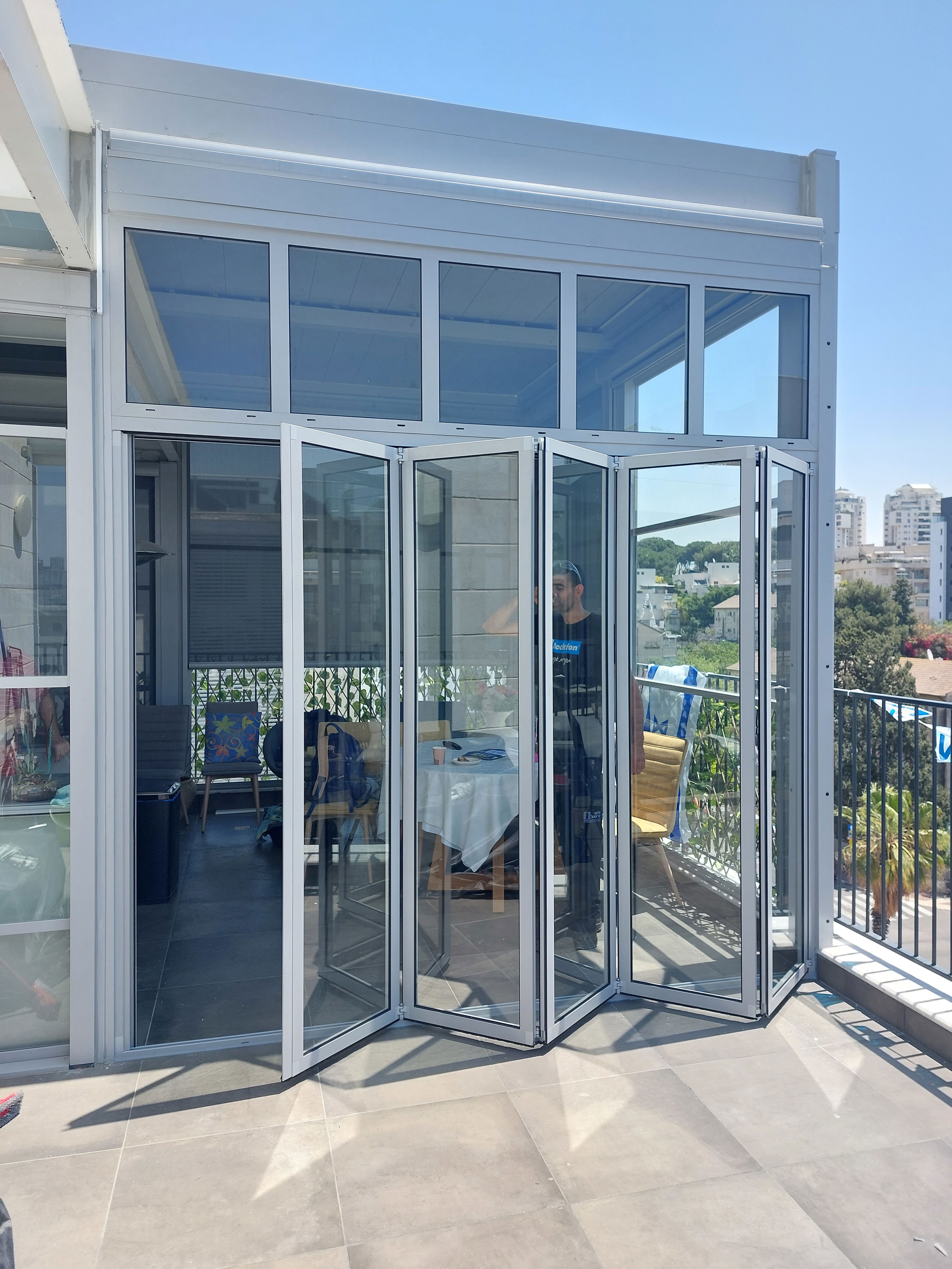 Двери складные складные гармошка модель СЛ-35