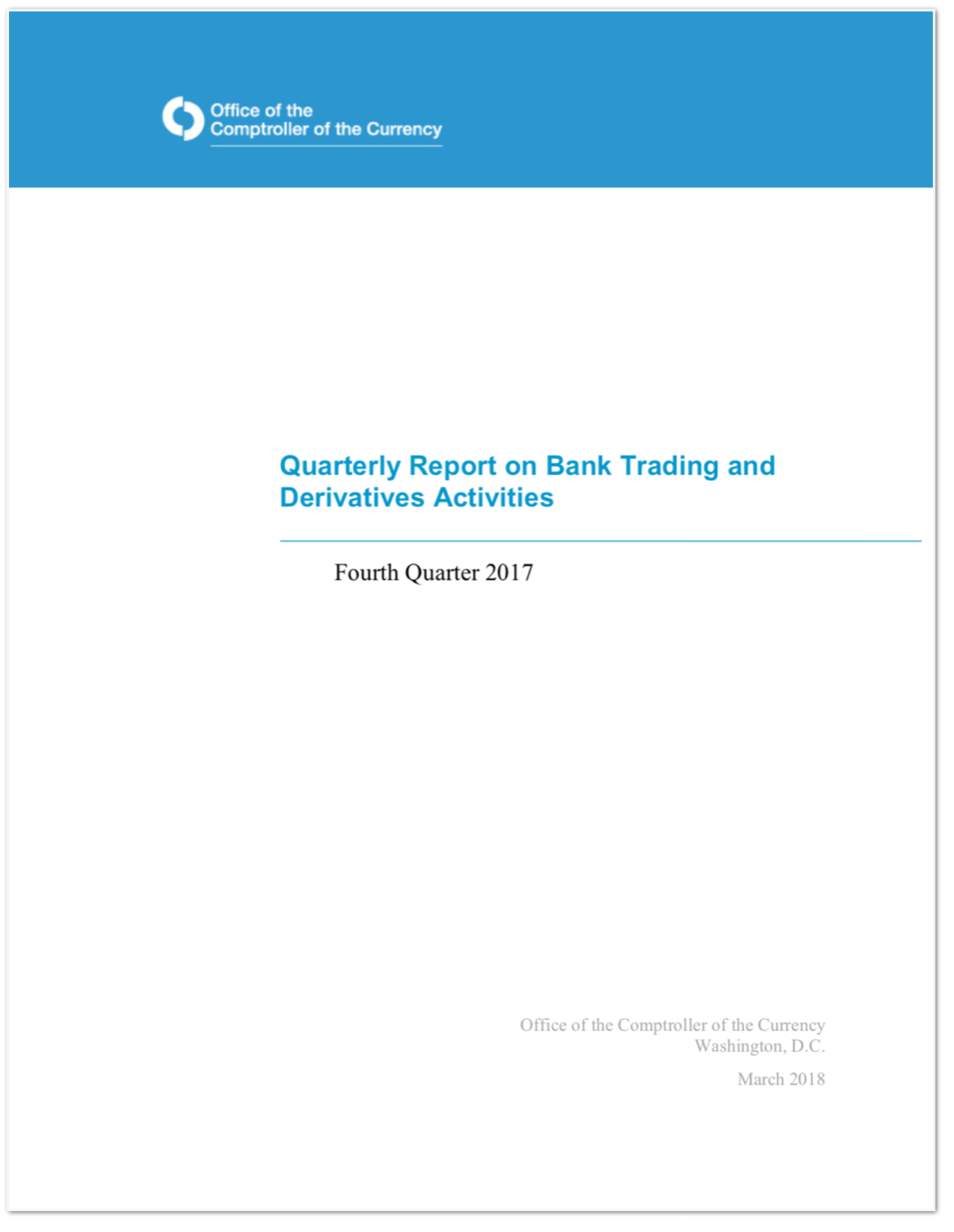 Quarterly Report on Bank Trading and Derivatives Activities
