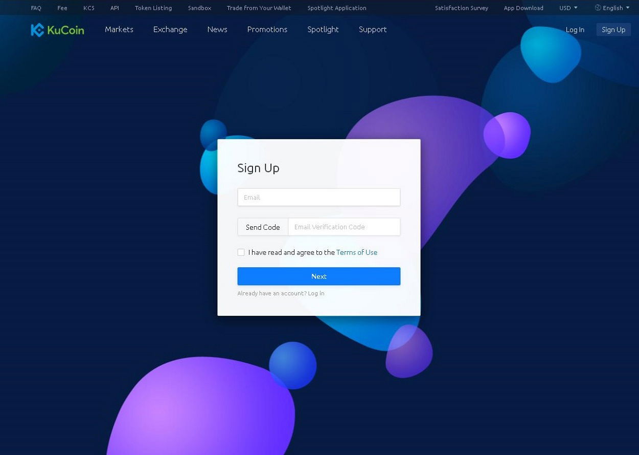 KuCoin Sign Up