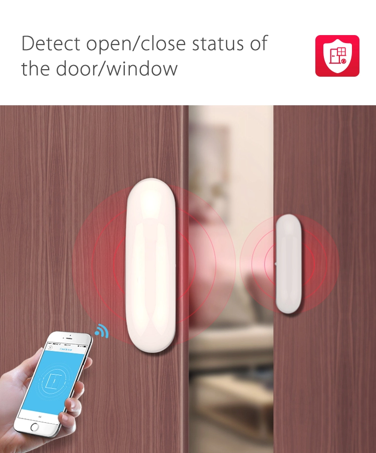 Home Alarm Accessories Tuya Smart App Wireless Wifi Door Window Sensor Detector
