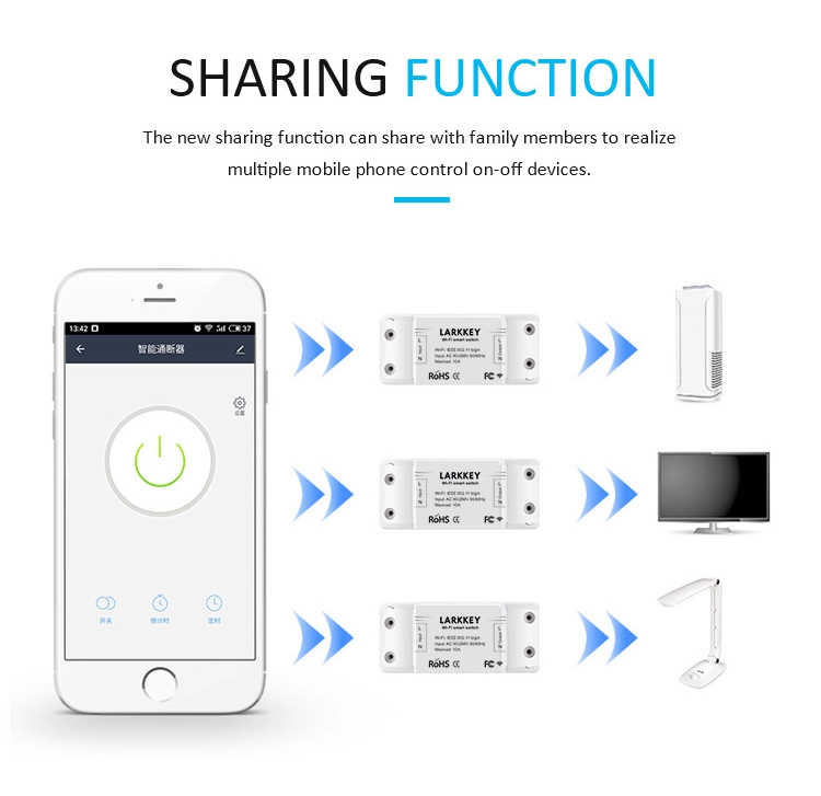 Tuya smart wifi light switch wifi remote control switch wifi timer lighting smart home wall switches