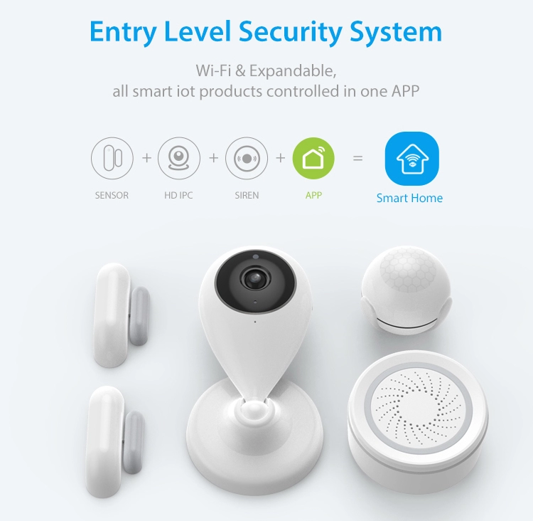Tuya Smart Home Automation Security Alarm System Smart Sensors and Sirens Kit support Alexa and Google Home