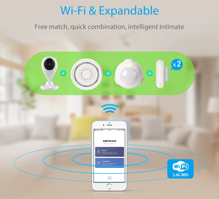 Tuya Smart Home Automation Security Alarm System Smart Sensors and Sirens Kit support Alexa and Google Home