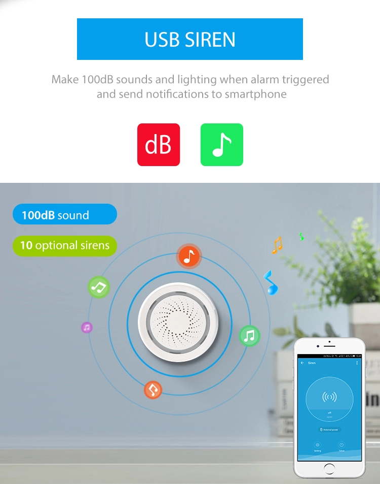 Tuya Smart Home Automation Security Alarm System Smart Sensors and Sirens Kit support Alexa and Google Home