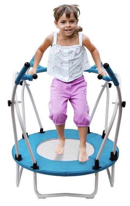 Young child on BPOD trampoline