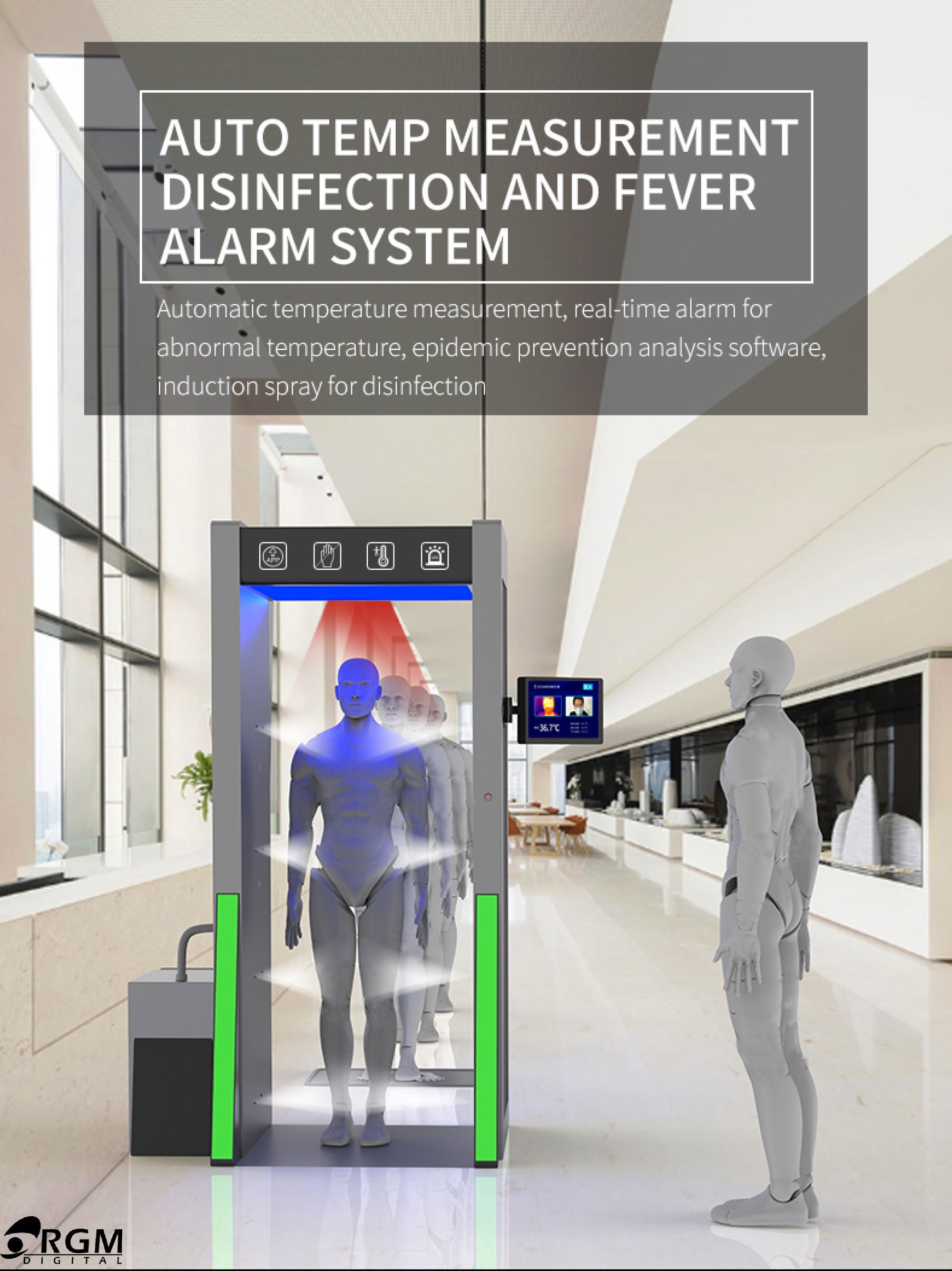 Automatic temperature detecting system 