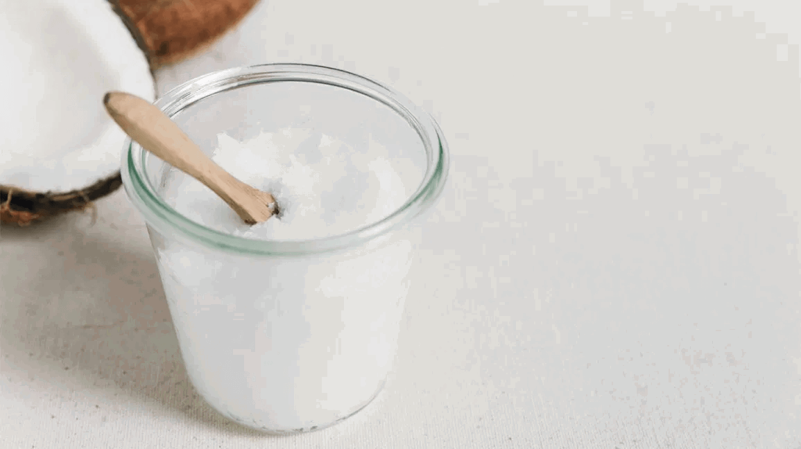 coconut oil in a jar