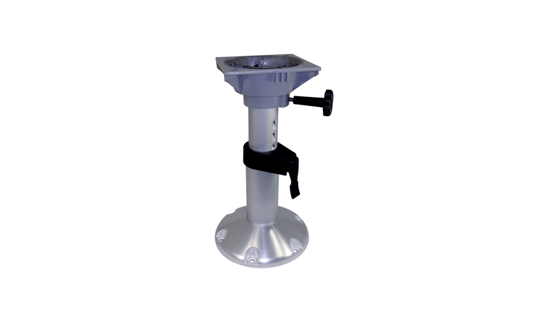 Manumarine Adjustable Height Locking Boat Seat Pedestal With Slide And Swivel 13 To 18 Inches...