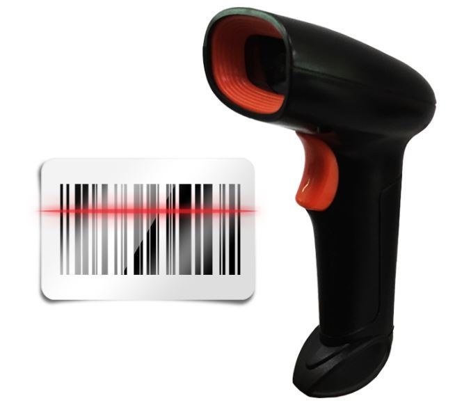 Laser barcode reader