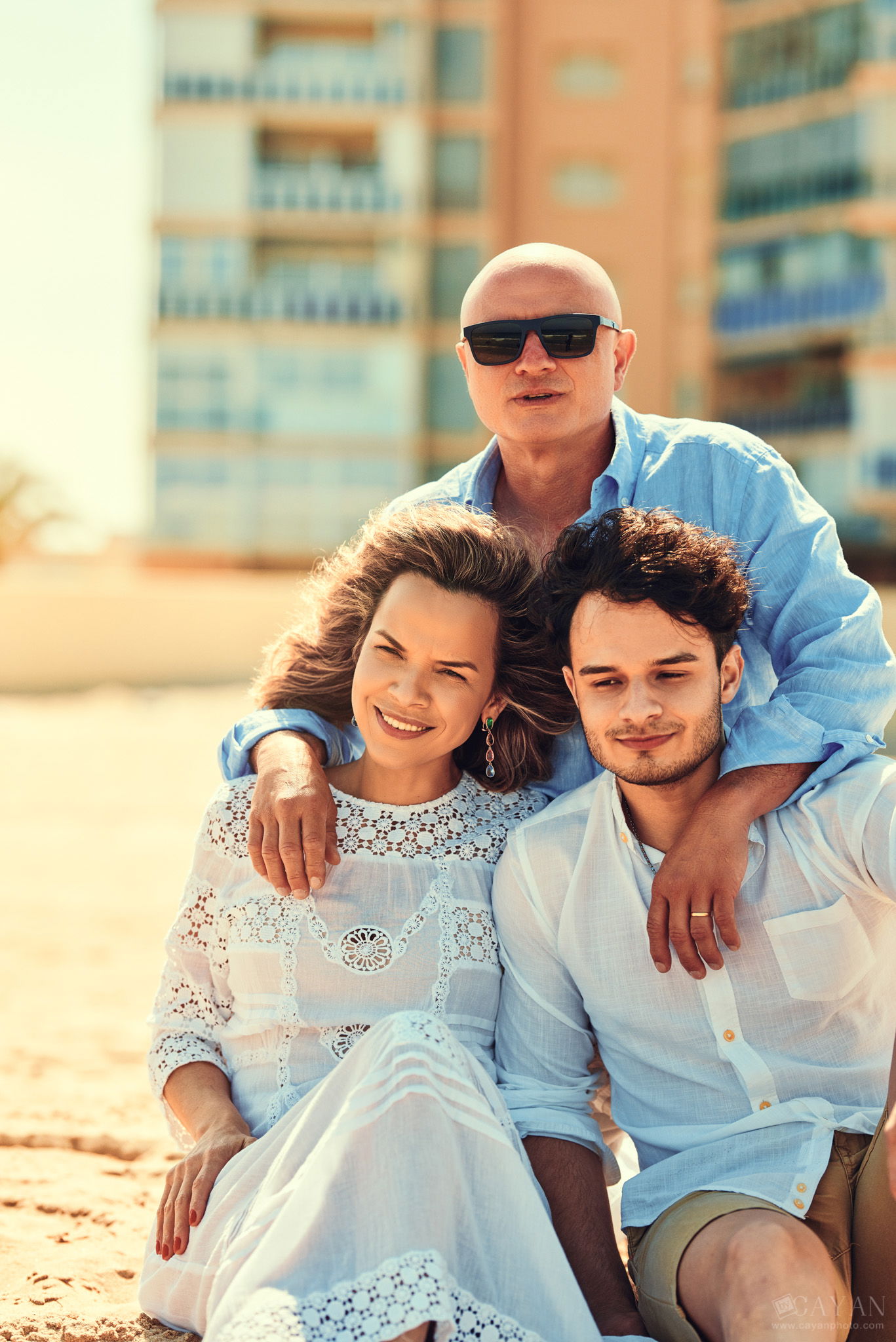 With Lusinete Barreto and Family