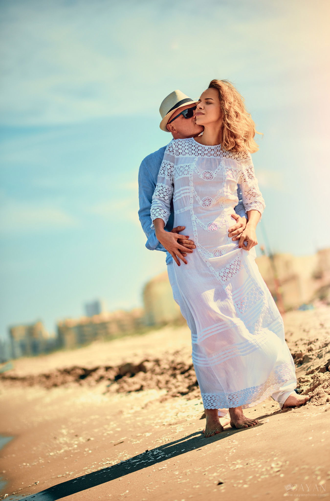 With Lusinete Barreto and Family