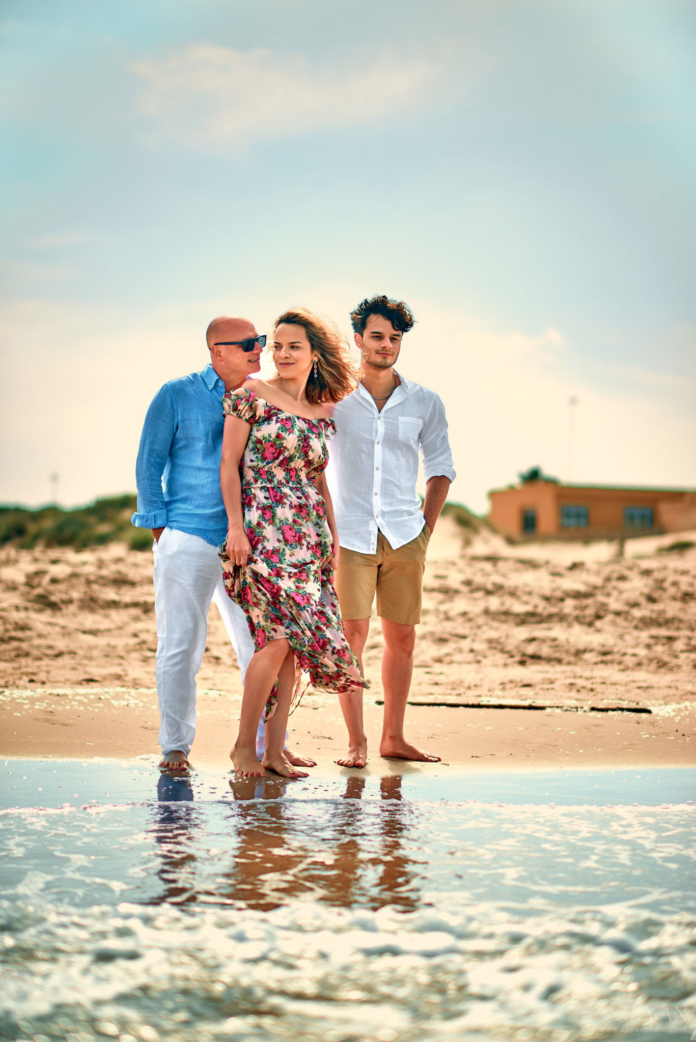 With Lusinete Barreto and Family