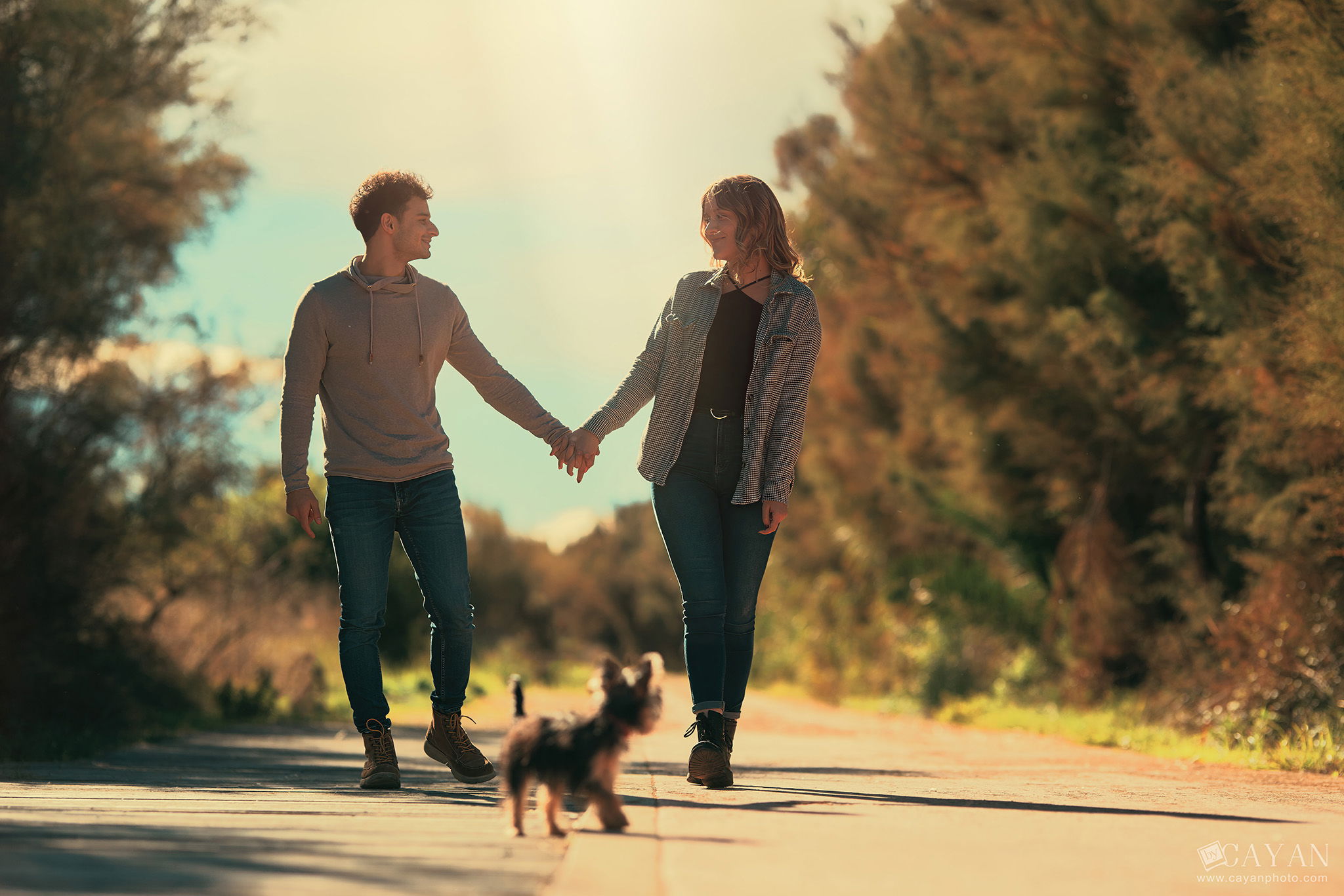 With Robson and Maria