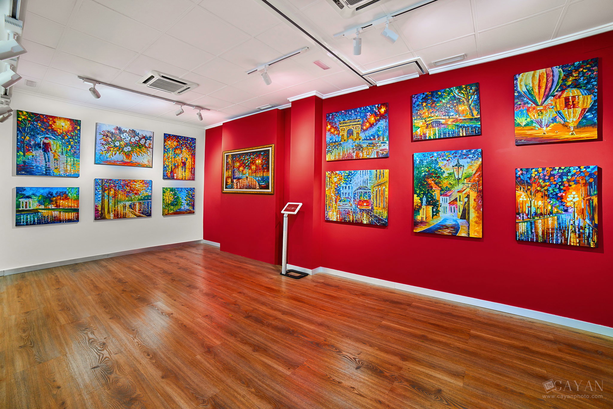 Opening and advertising material of the Leonid Afremov Art Gallery