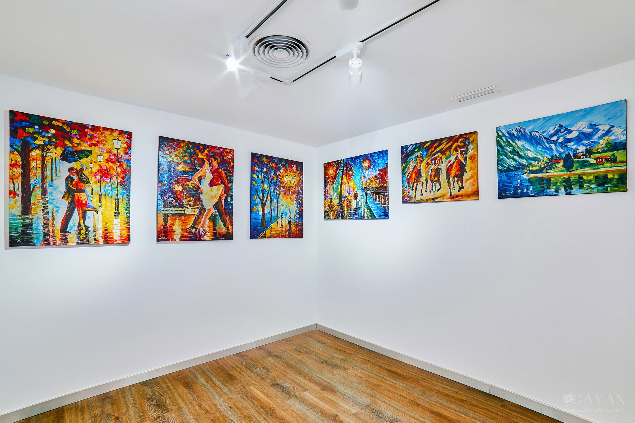 Opening and advertising material of the Leonid Afremov Art Gallery