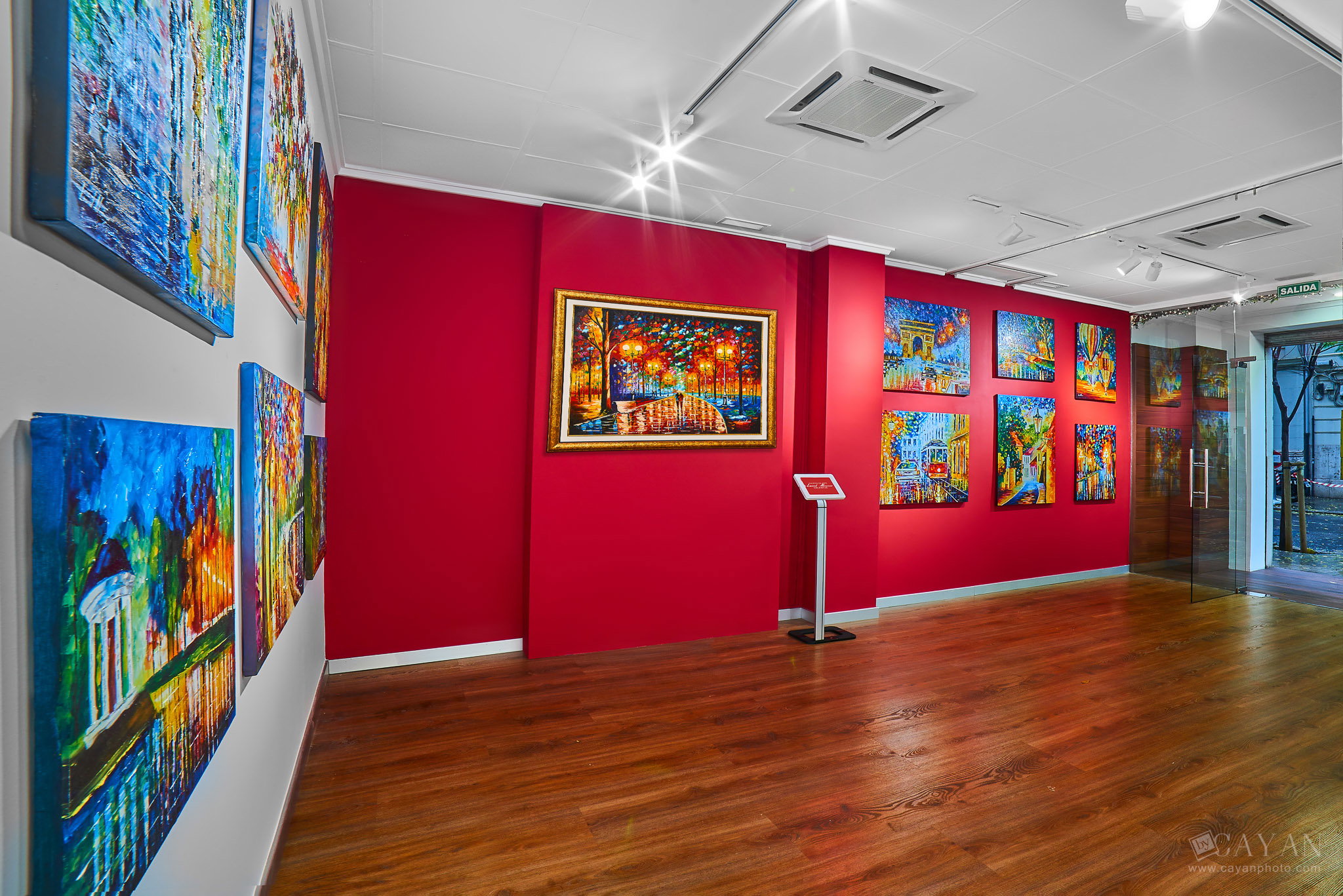 Opening and advertising material of the Leonid Afremov Art Gallery