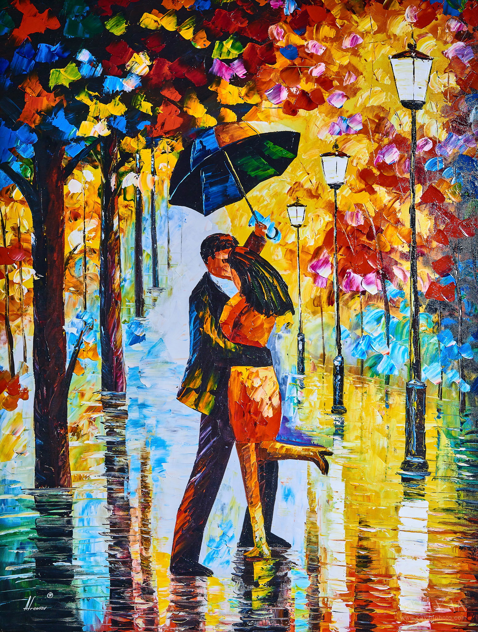 Opening and advertising material of the Leonid Afremov Art Gallery