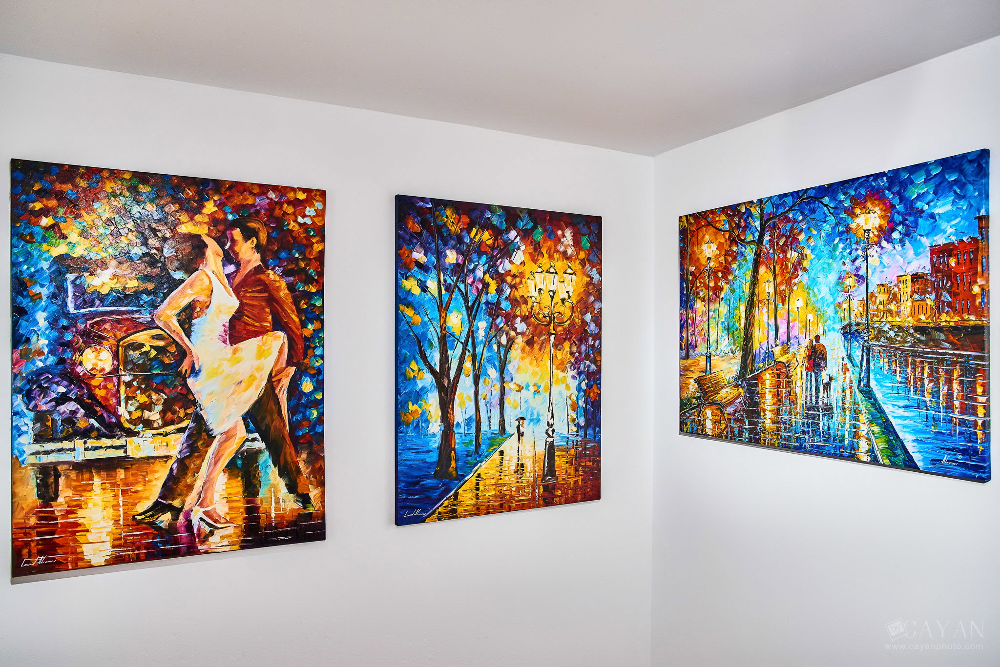Opening and advertising material of the Leonid Afremov Art Gallery