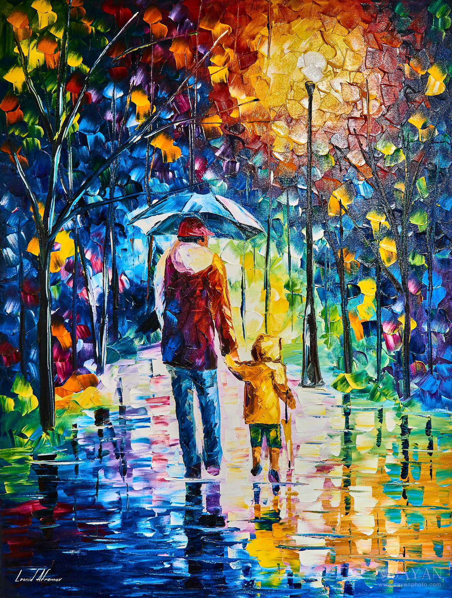 Opening and advertising material of the Leonid Afremov Art Gallery