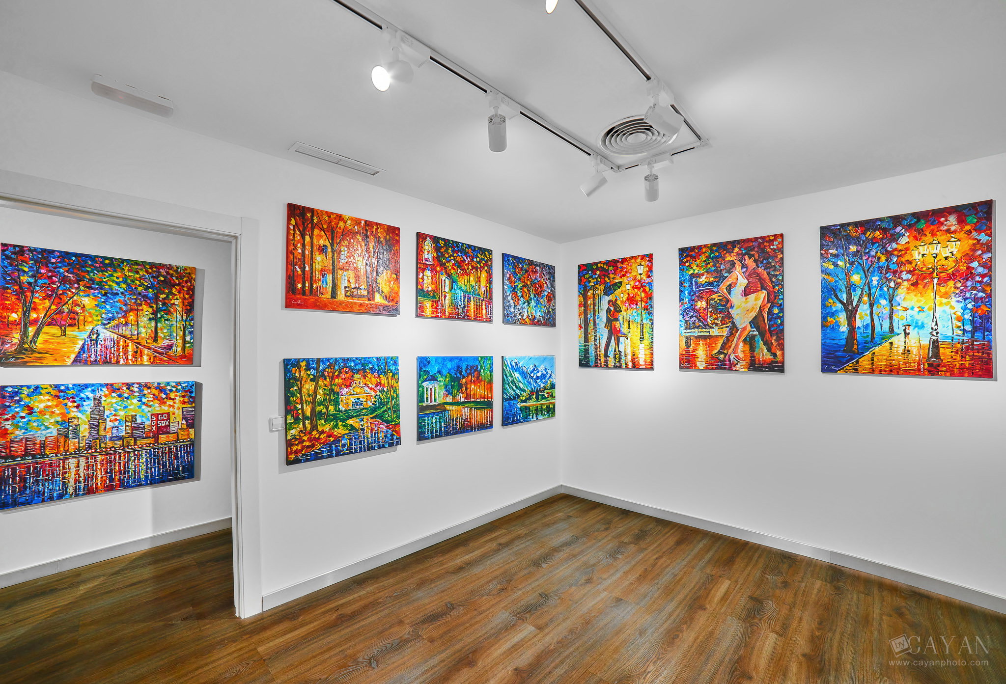 Opening and advertising material of the Leonid Afremov Art Gallery