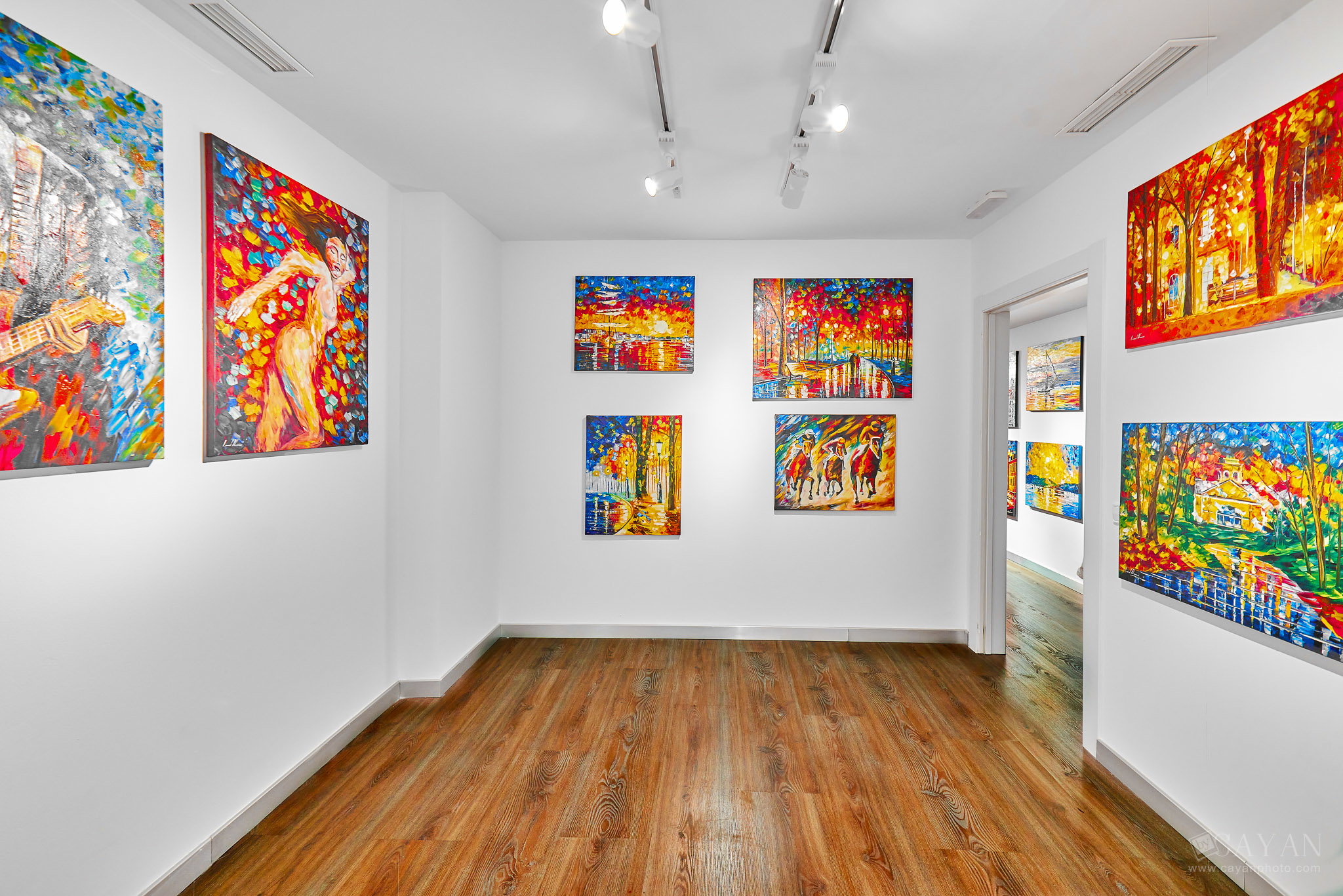 Opening and advertising material of the Leonid Afremov Art Gallery