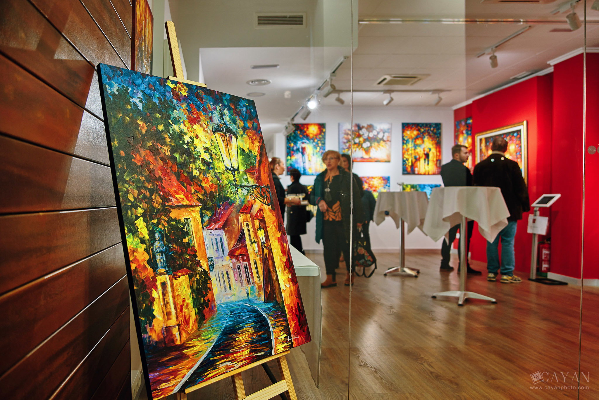 Opening and advertising material of the Leonid Afremov Art Gallery